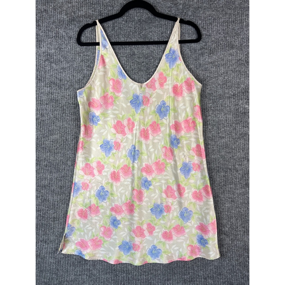 Valerie Stevens Floral Nightgown Sleep Chemise Vintage Coquette Cottagecore L - Picture 1 of 9
